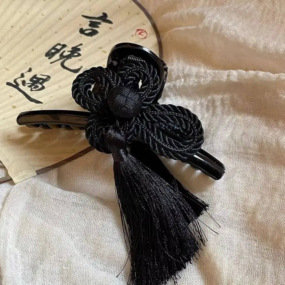Chinese Style Acrylic Tassel Hair Clip – Elegant Hair Claw Hair Claw Clip HIP