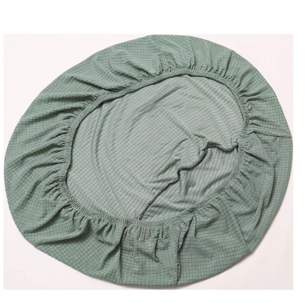 Round Knitted Saucer Chair Cover – Stretchy Spandex Fit Saucer Chair Cover HIP