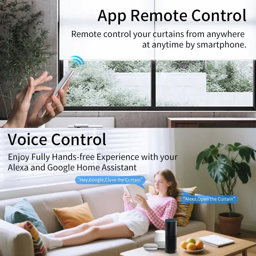 Tuya WiFi Zigbee Smart Curtain Switch Module Blinds Roller Shutter Electric Motor Smart Life APP Voice Control Alexa Google Home HIP