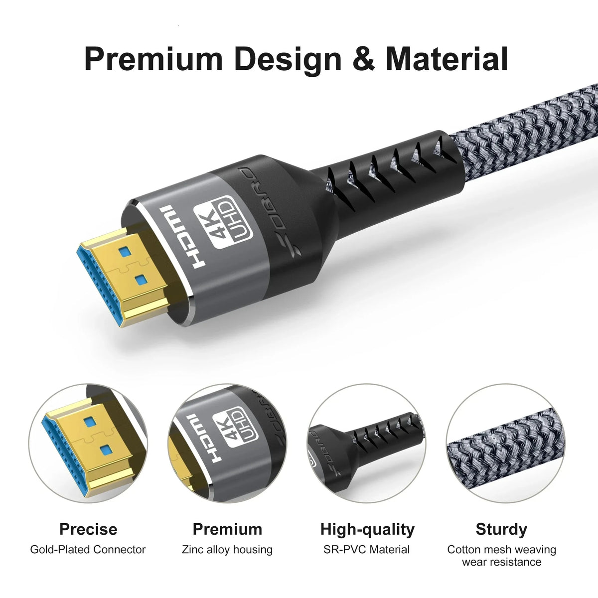 HDMI 2.1 Cable 8K@60Hz 4K@120Hz 48Gbps – PS5, PC, TV HDMI Cable HIP
