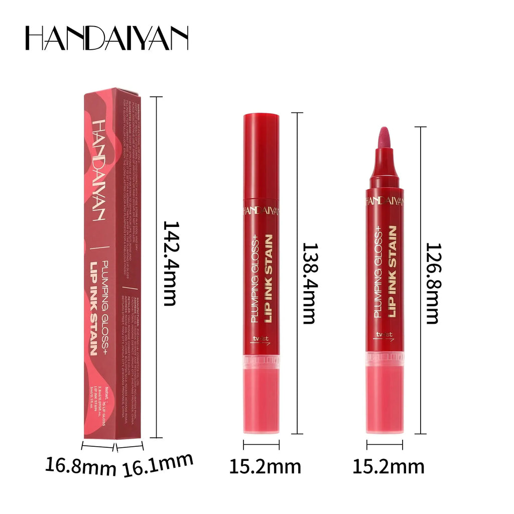 Handaiyan 2-in-1 Liquid Lip Liner & Gloss – Waterproof Lip Liner & Gloss HIP