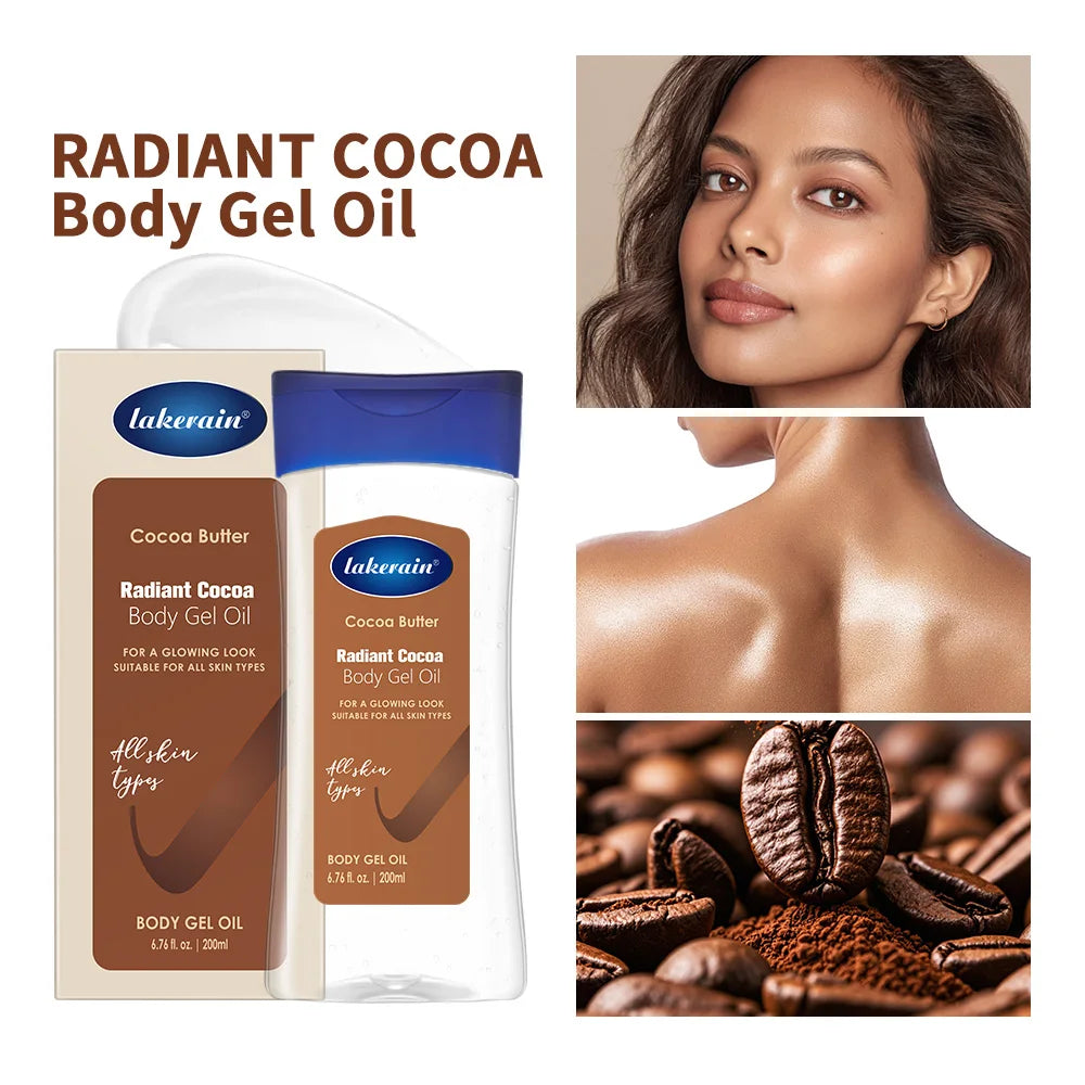 Turmeric Cocoa Oil Body Lotion 200ml Vitamin B3 Vitamin C Brightening Glow Body Gel Moisturizer For Dry Skin HIP 1Cocoa