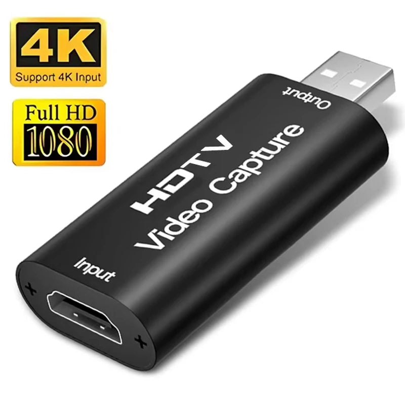 4K HDMI Video Capture Card USB 2.0 Game Audio Grabber Video Capture Card HIP