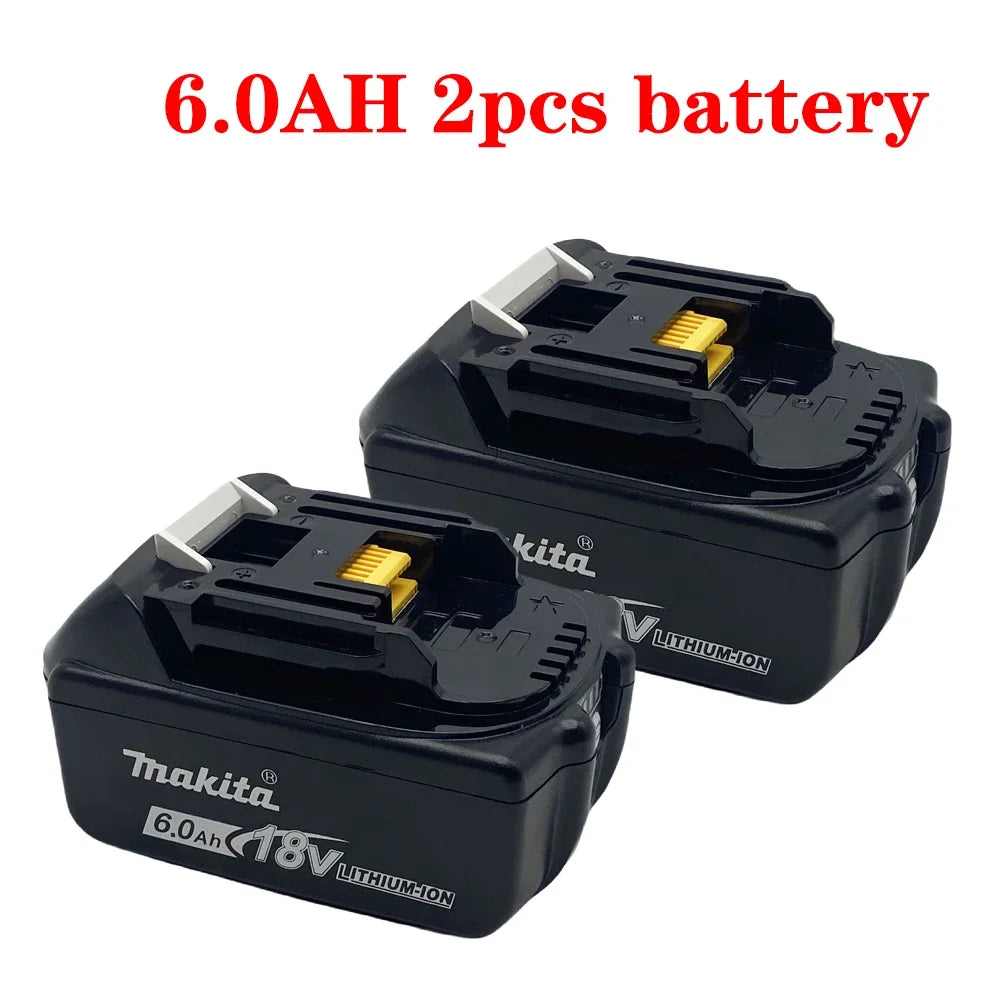 Makita 18V 6.0Ah Li-Ion Battery BL1850B BL1860 BL1840B Power Tool Battery HIP 2pcs battery 18V China Mainland