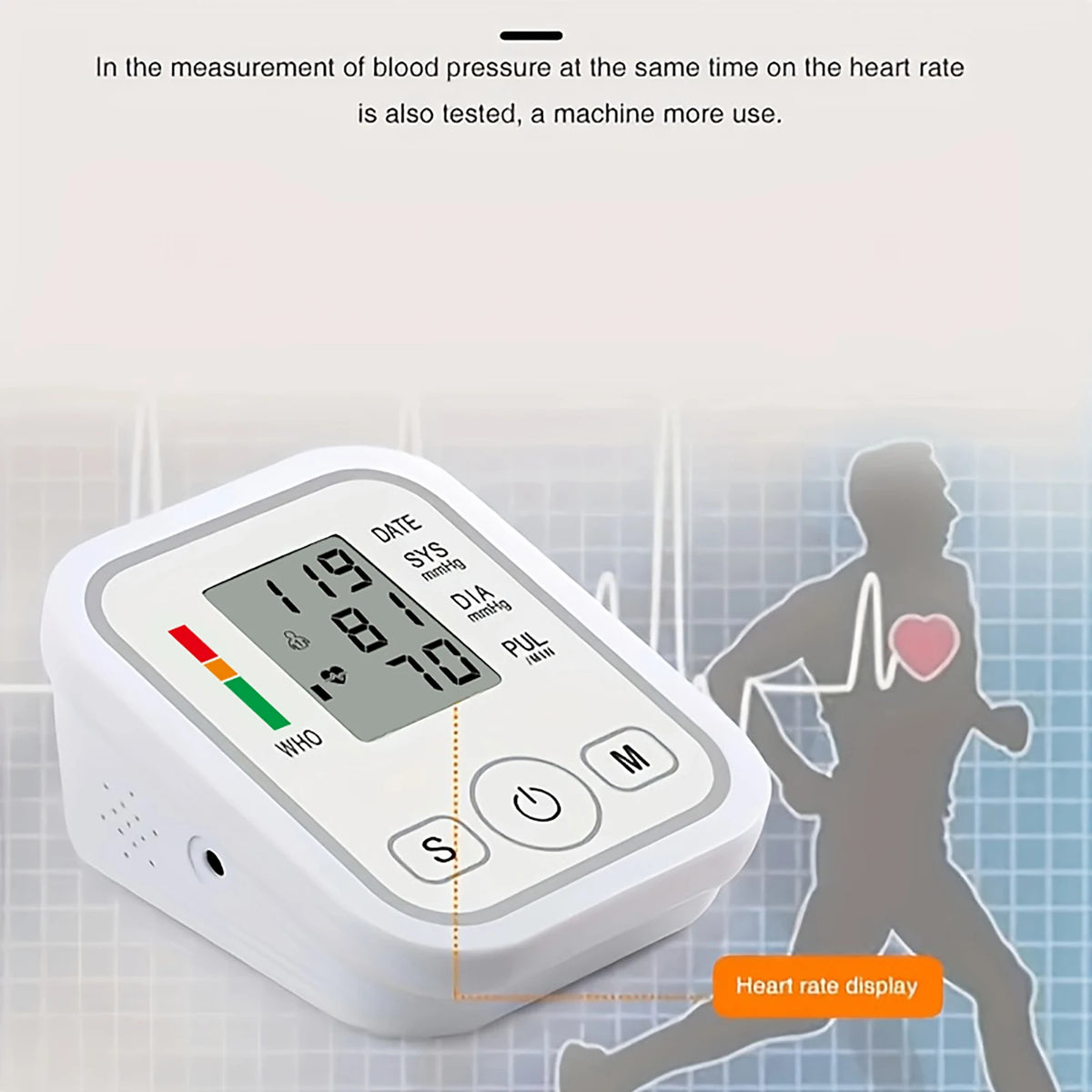 Fireurus Digital Upper Arm Blood Pressure Monitor | USB or Battery Blood Pressure Monitor HIP
