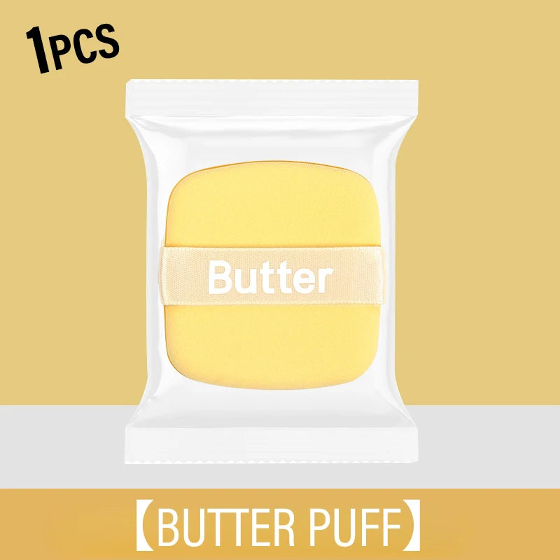 Butter Puff Air Cushion Biscuit Super Soft Becomes Bigger When Encountering Water Liquid Foundation Makeup Tool Is Double-sided HIP 1Pcs No Box