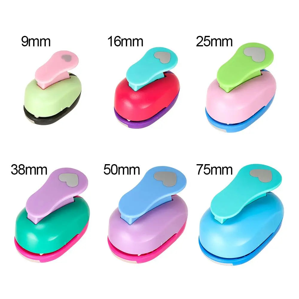 Heart-Shaped Hole Punch 9–75mm | DIY Cards & Scrapbooking Craft Paper Punch HIP