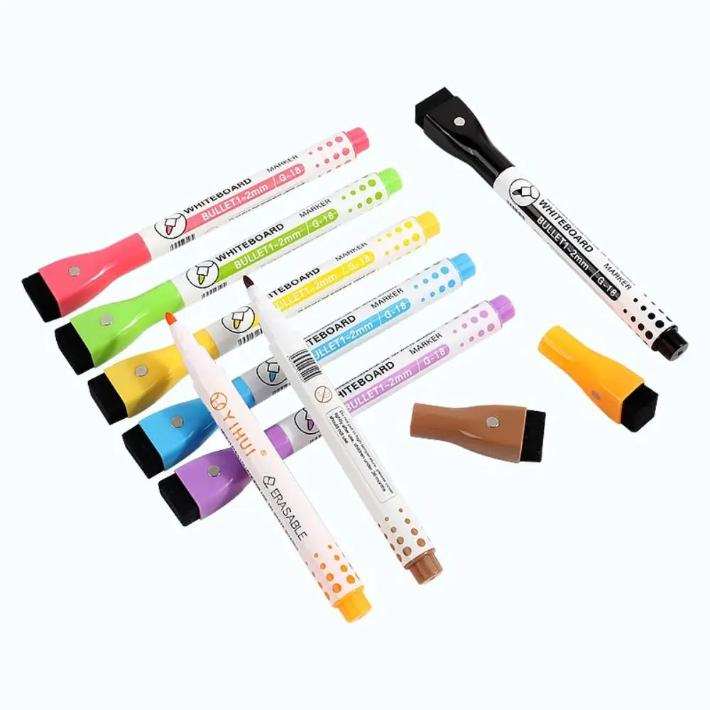 Erasable Magnetic Whiteboard Markers – Multi-Color Set of 5 Whiteboard Marker Set HIP