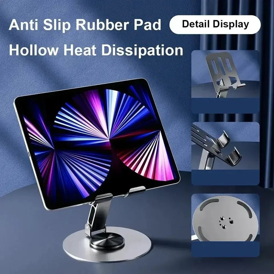 OLPAY 720° Rotating Foldable Aluminum Tablet & Phone Stand Tablet Phone Stand HIP