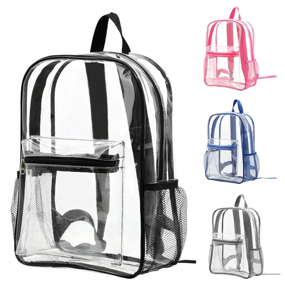 Transparent Waterproof Backpack – Large Capacity PVC Bag Transparent Backpack HIP