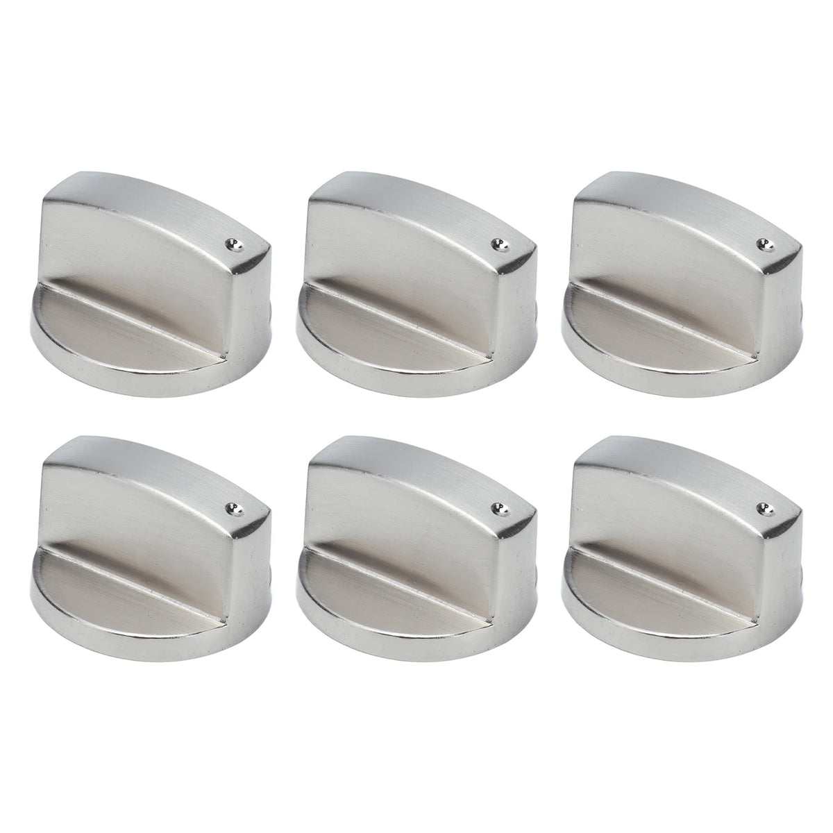6PCS 8mm Rotate Knob Zinc Alloy Control Knob Replacement for Kitchen Range Gas Stove Microwave Oven Control Knob Stove Accessory HIP