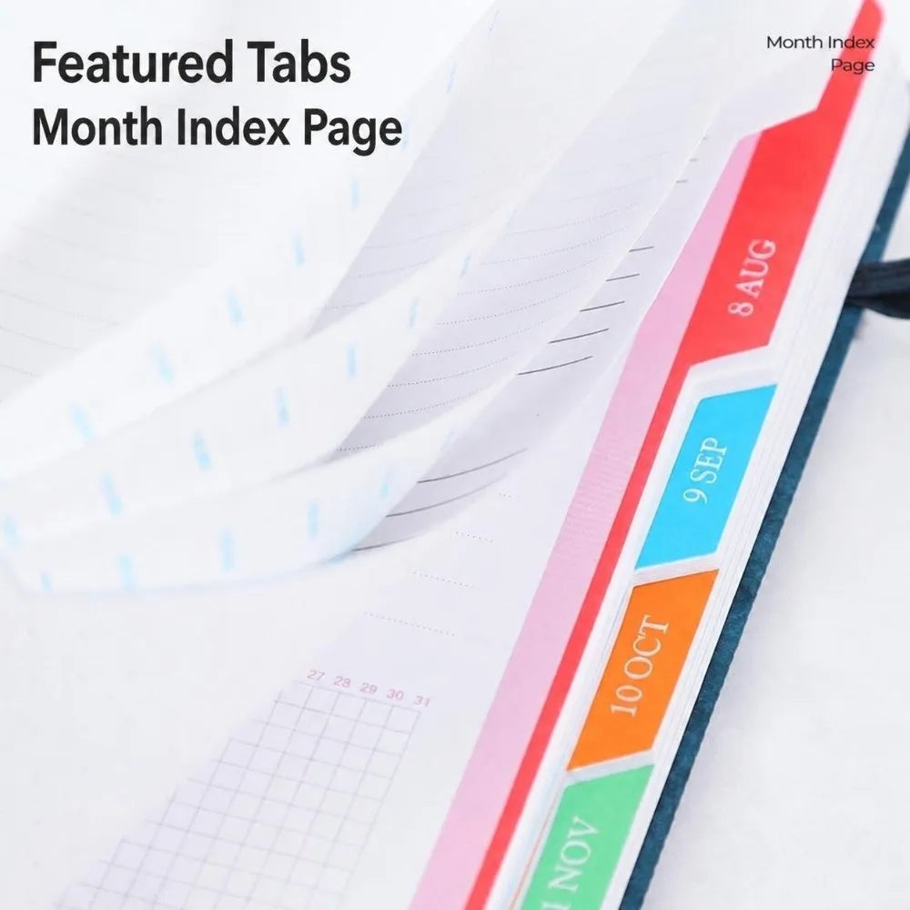 2027 A5 PU Leather Planner Notebook – Daily & Monthly Planner Notebook HIP