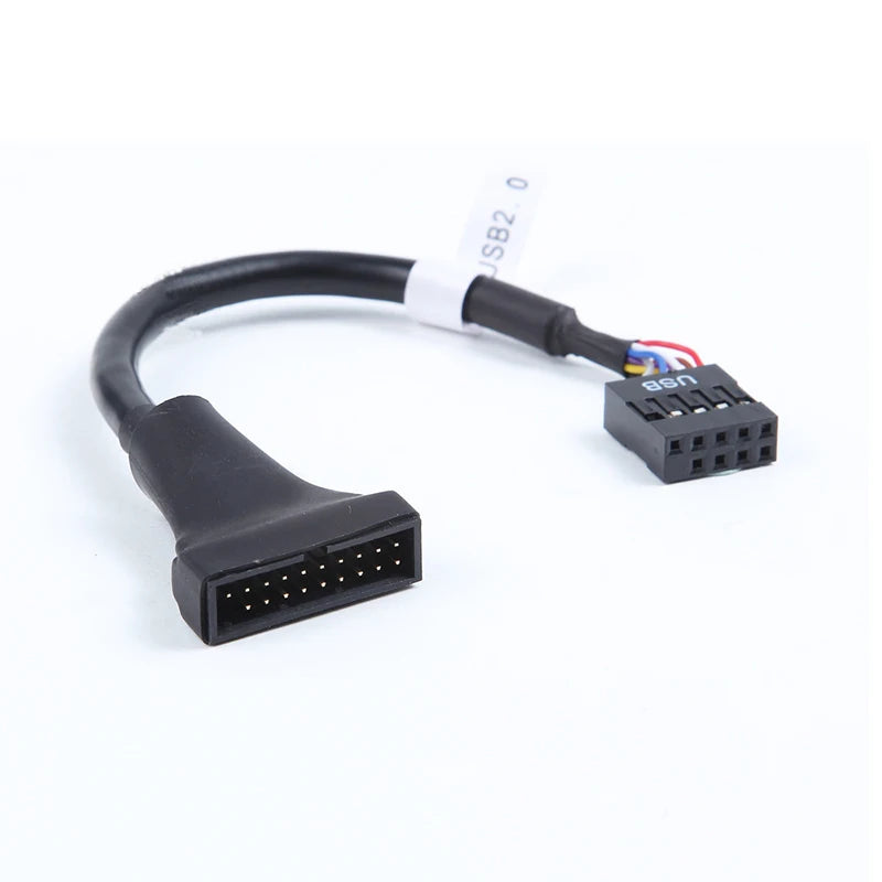 USB 3.0 to USB 2.0 Adapter Cable – 20 Pin to 9 Pin Converter USB Adapter Cable HIP 20Pin M to 9Pin FM 0.15m