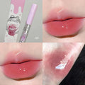 Flat Sponge Head Lip Gloss Moisturize Low Saturation Mirror Lip Glaze Lasting Waterproof Lip Plumping Tint Non Stick Cup Makeup HIP 07