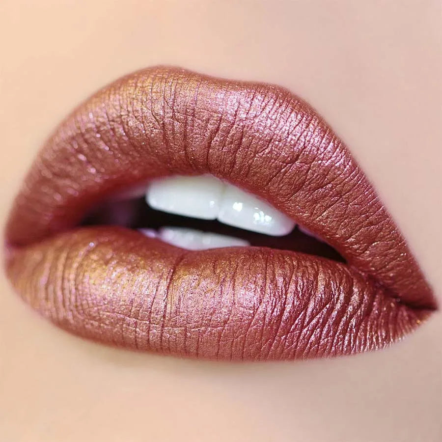 KAFURUX Glitter Plumping Lip Oil Tint – Metallic Lipstick Glitter Lip Oil Tint HIP