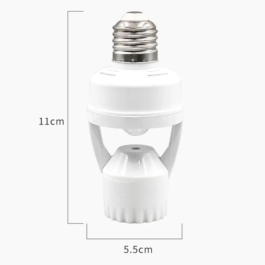 E27 LED Bulb Motion Sensor Switch Lamp Holder Switch Bulb Holder Socket Adapter Converter Induction Infrared Lamp Base AC85-265V HIP