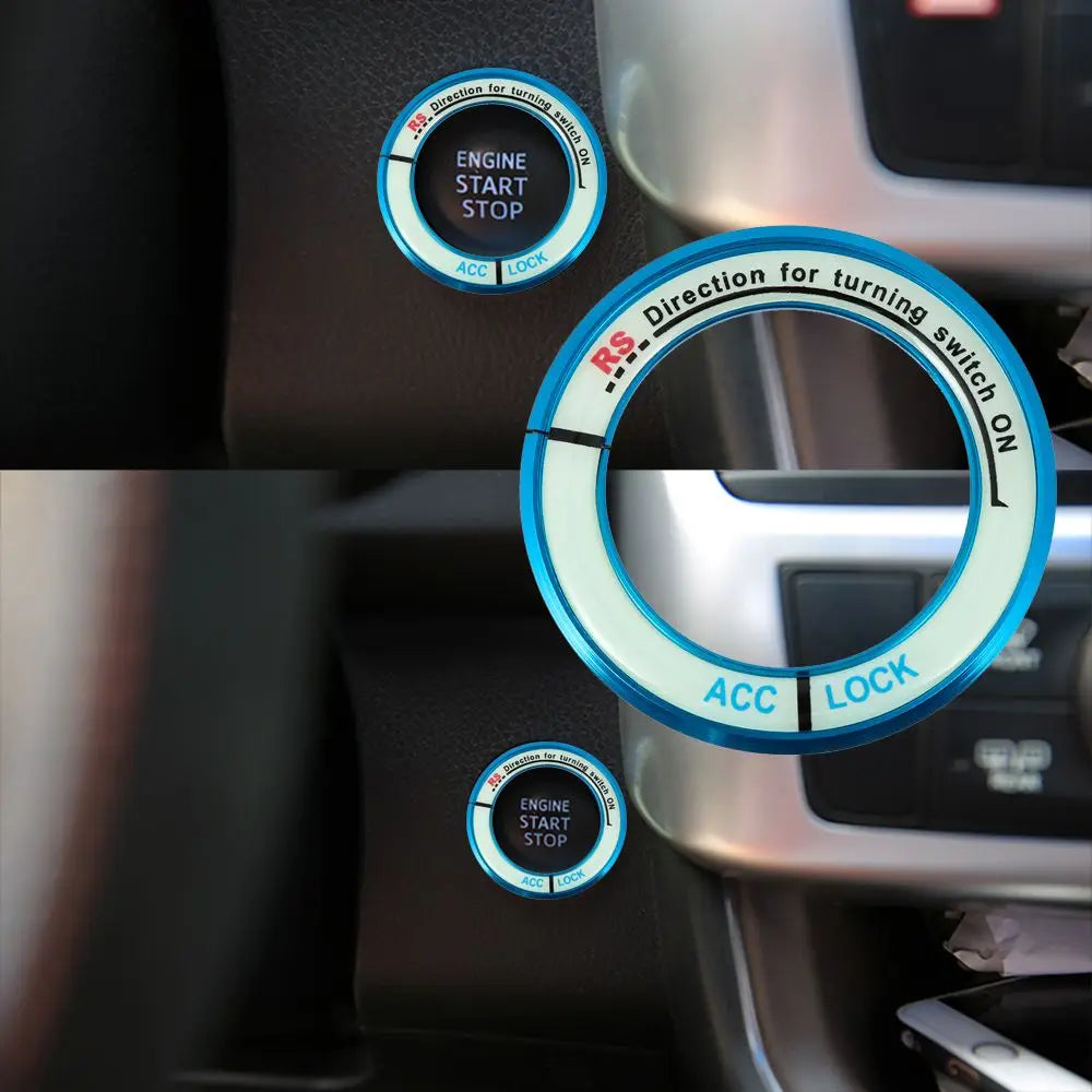 Luminous Alloy Ignition Switch Cover – Toyota Corolla Levin Car Interior Sticker HIP