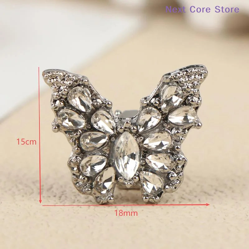 Butterfly Rhinestone Clip-On Earbud Charms – DIY Pair Earbud Charm Decoration HIP