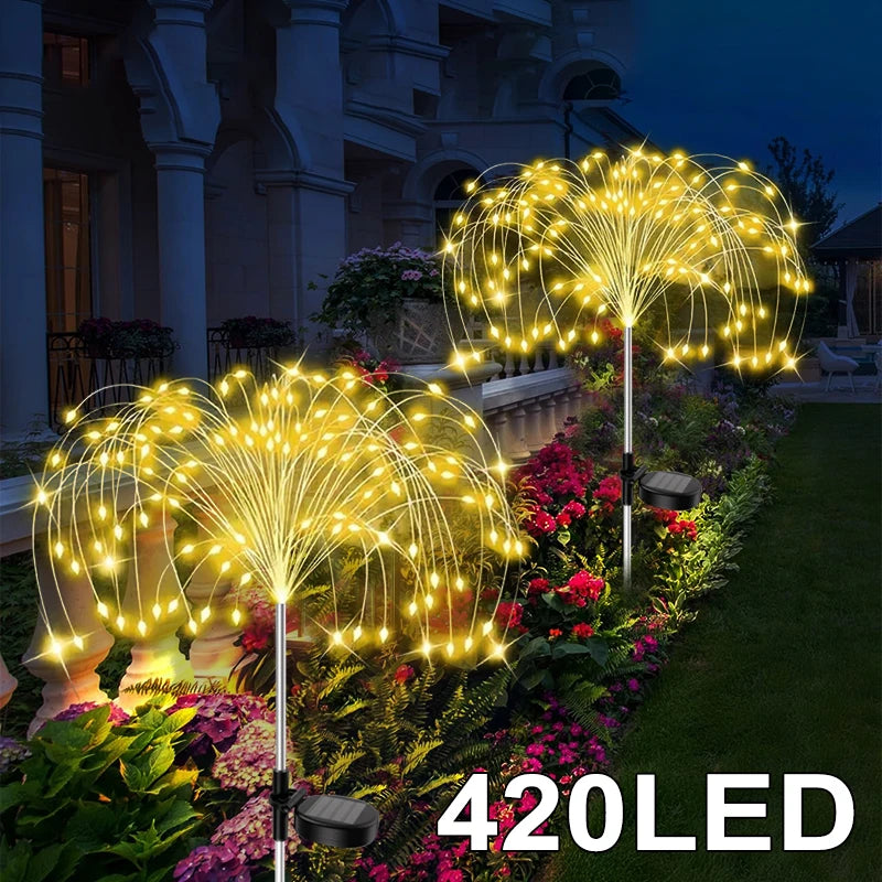Solar Firework Fairy Lights – Waterproof LED Garden Stake Solar Garden Lights HIP