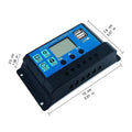 60A Solar Charge Controller 12V 24V 1560W PWM LCD Display Solar Charge Controller HIP 1Pc
