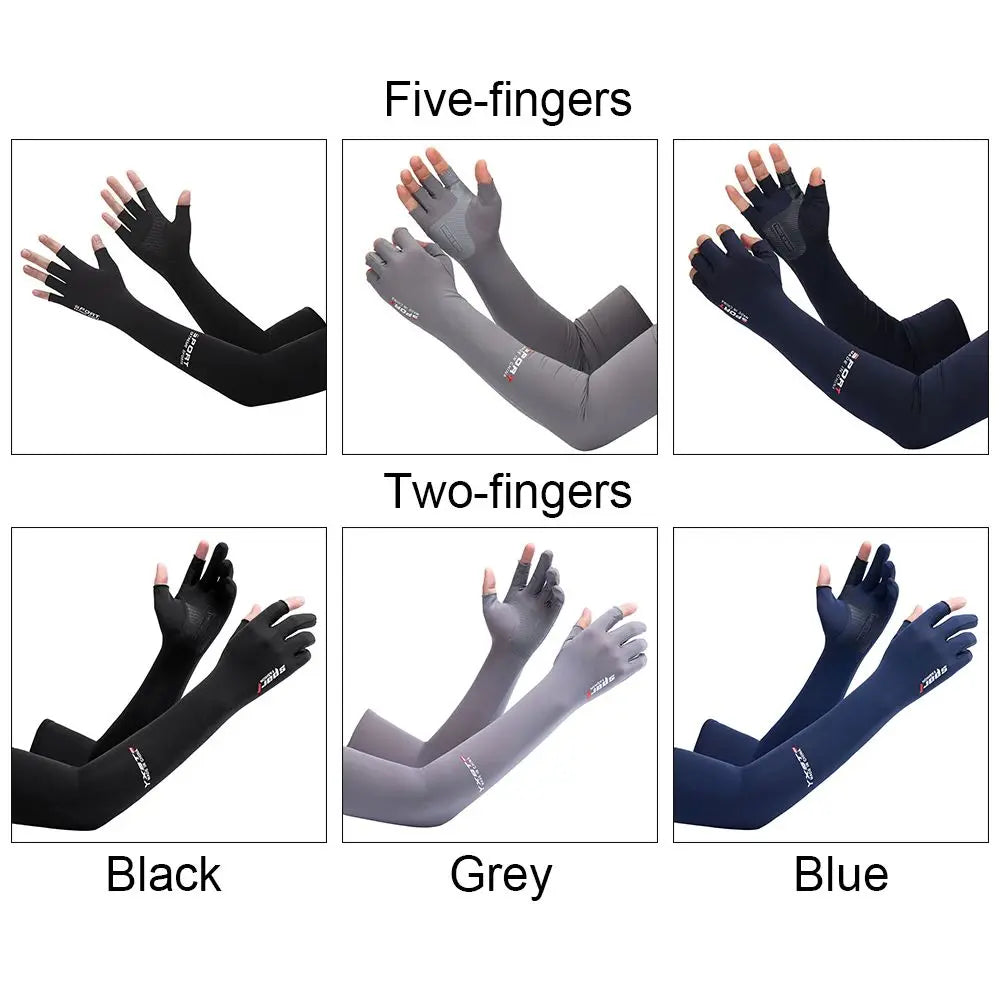 Ice Silk Arm Sleeves – UV Sun Protection for Outdoor Sport UV Arm Sleeves HIP