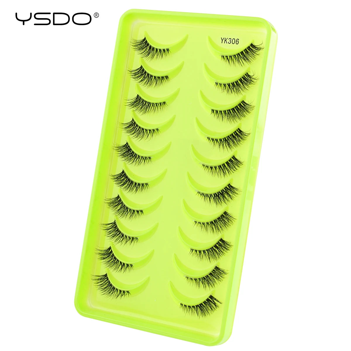 YSDO False 3D Mink Half Eyelashes 3-10 Pairs Eyelash Extension Natural Long Makeup Maquilagem Fake Half Lashes Soft Faux Cils HIP