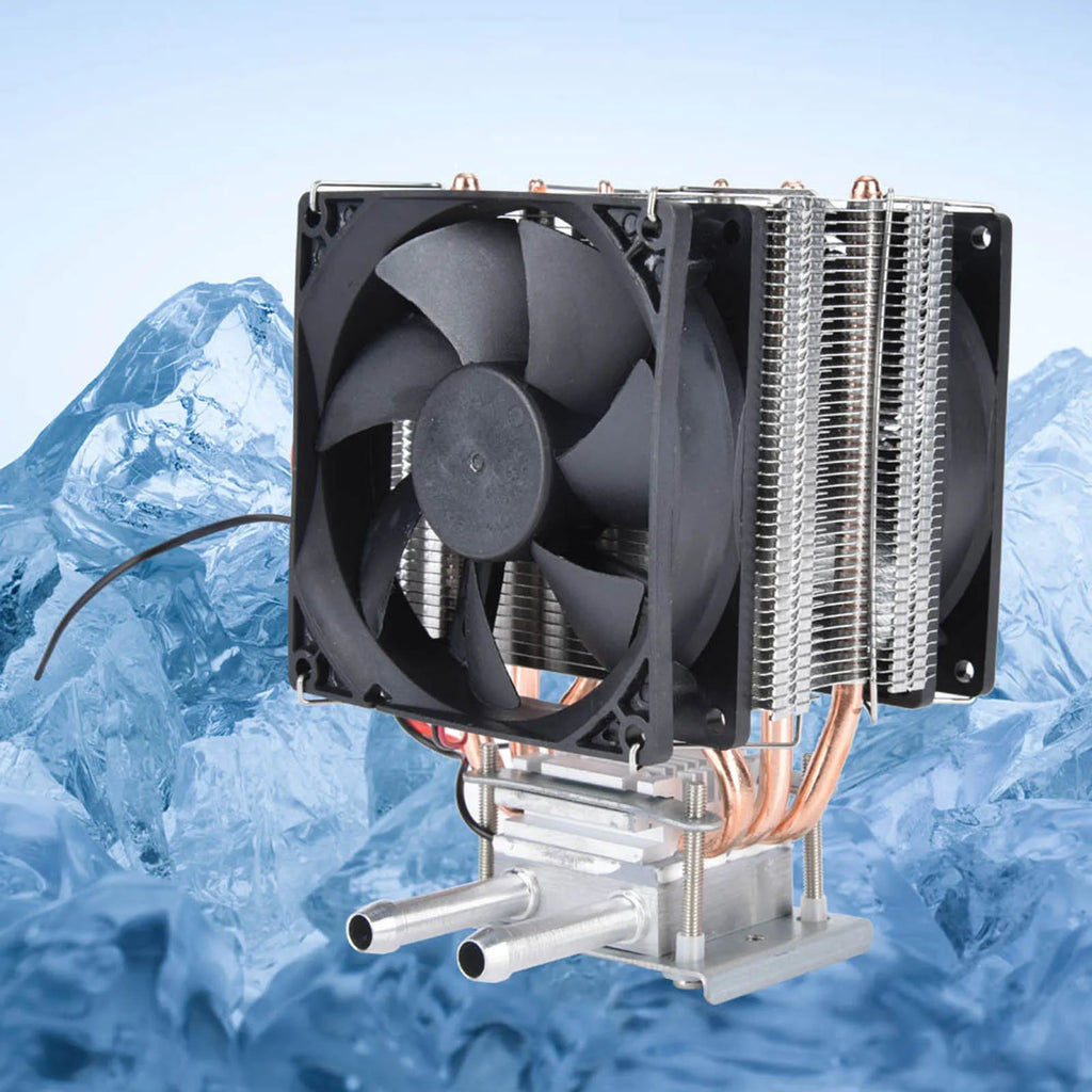 Semiconductor Refrigerator 12V Thermoelectric Peltier Refrigeration DIY Water Cooling System Cooler Device with Fan HIP