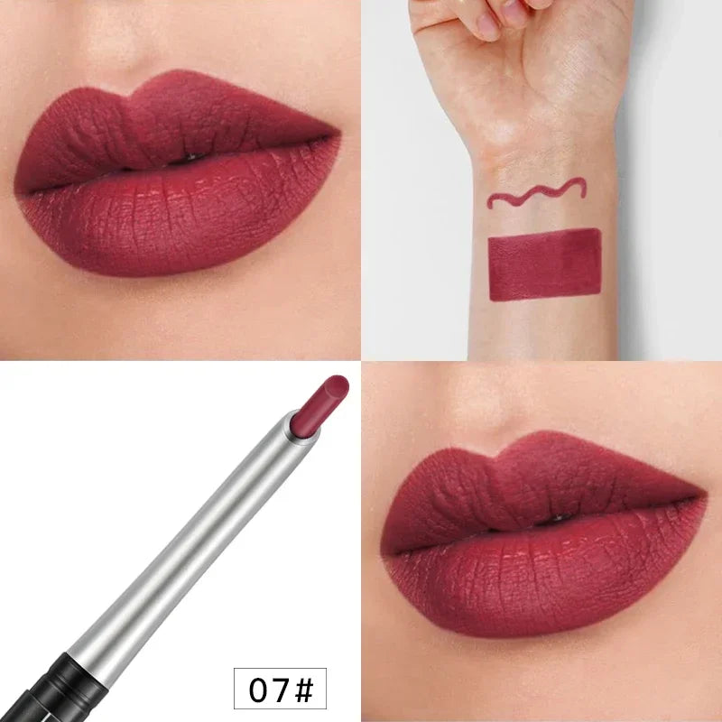 17Colors Portable Matte Pencil Lipstick Natural Long-lasting Waterproof Moisturizing Pen Lip Liner Makeup For Women HIP 07