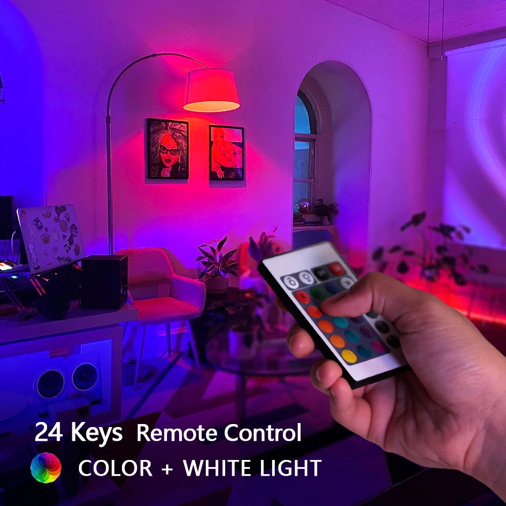 E27 RGBW LED Bulb 5W 10W 15W with IR Remote Control RGB LED Bulb HIP