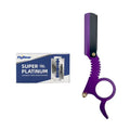 Stainless Steel Thumb Razor – Bald Head & Eyebrow Shaping Manual Thumb Razor HIP C619-1purple 10blade