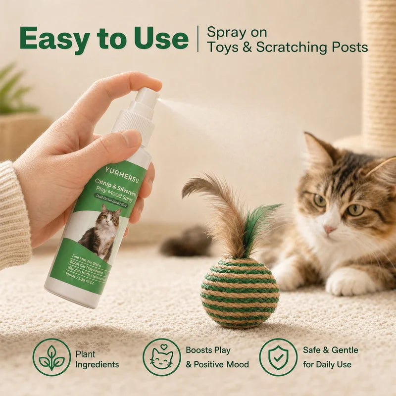 Catnip Spray for Cats & Dogs – Liquid Catnip Attractant Pet Catnip Spray HIP