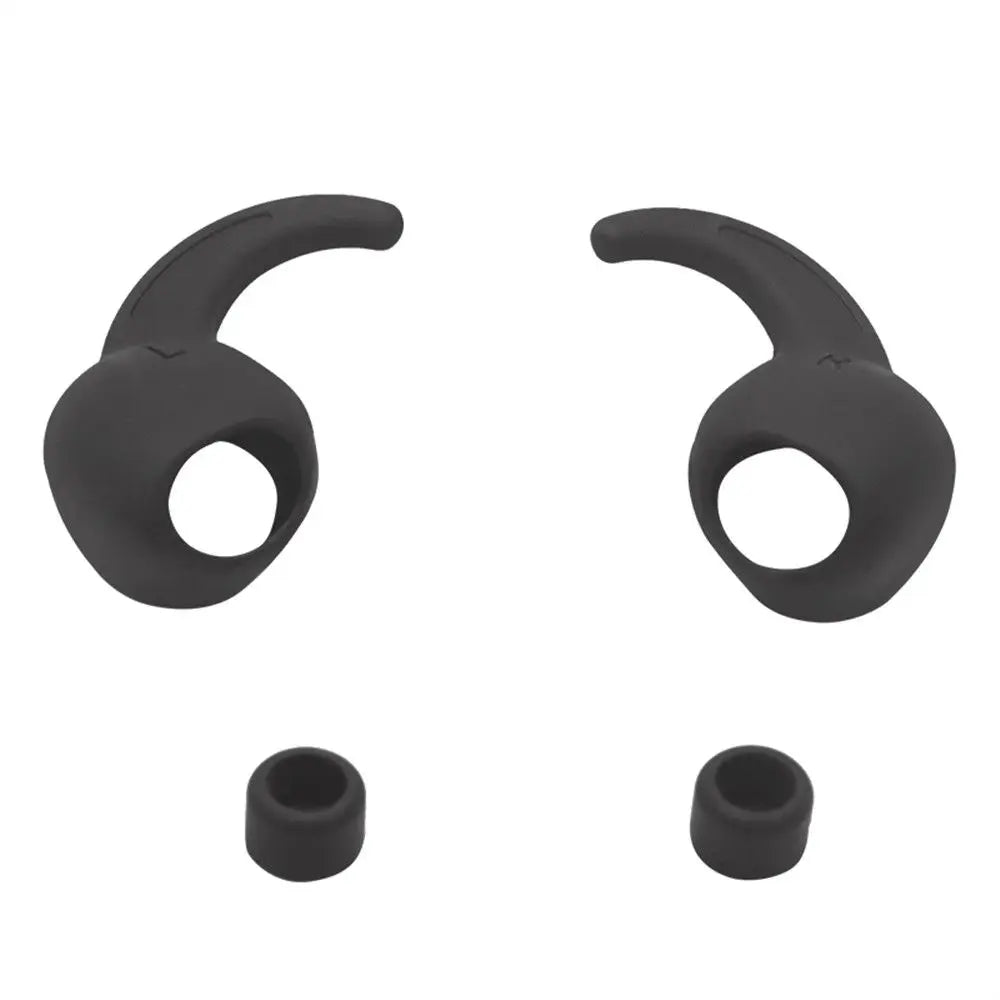 Silicone Eartips Cover & Ear Hooks for Beats Studio Buds Earbud Accessories HIP black