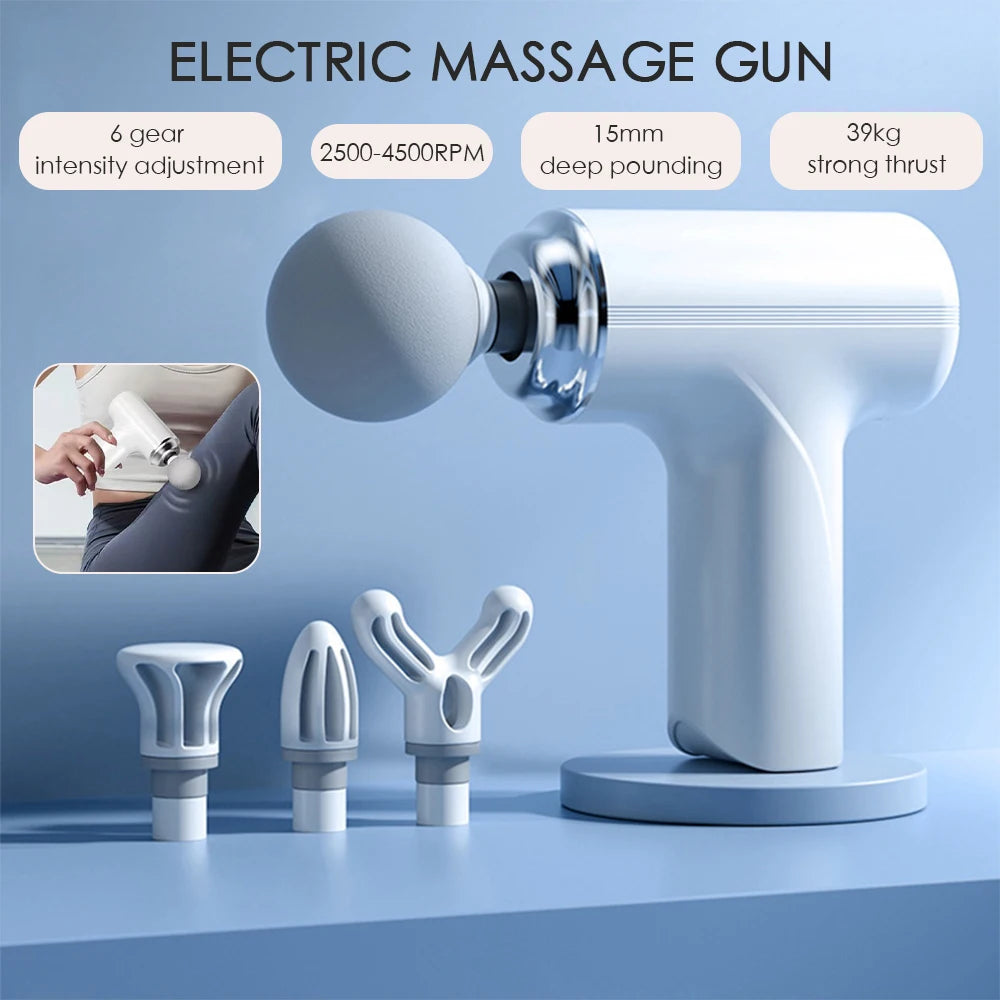 Mini Portable Electric Massage Gun – 6-Speed Fascia Gun Electric Massage Gun HIP