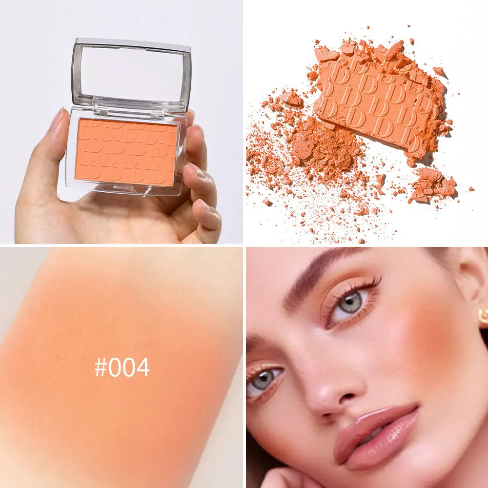 Hot Matte Embossed Blush Palette Rosy Blusher Facial Blush Powder High Pigmented Pink Coral Rouged For Cheeks Smooth Cosmetics HIP