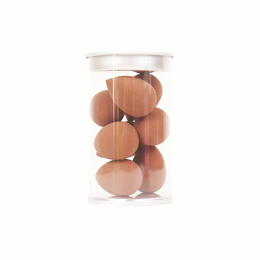 8Pcs Makeup Sponge Set Face Beauty Cosmetic Powder Puff for Foundation Cream Concealer Make Up Tool with Storage Box HIP Brown