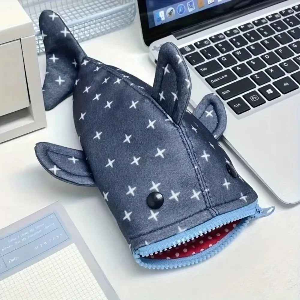 Shark Pencil Case – Large Capacity Zipper Pouch | HIP Pencil Case Pouch HIP Blue