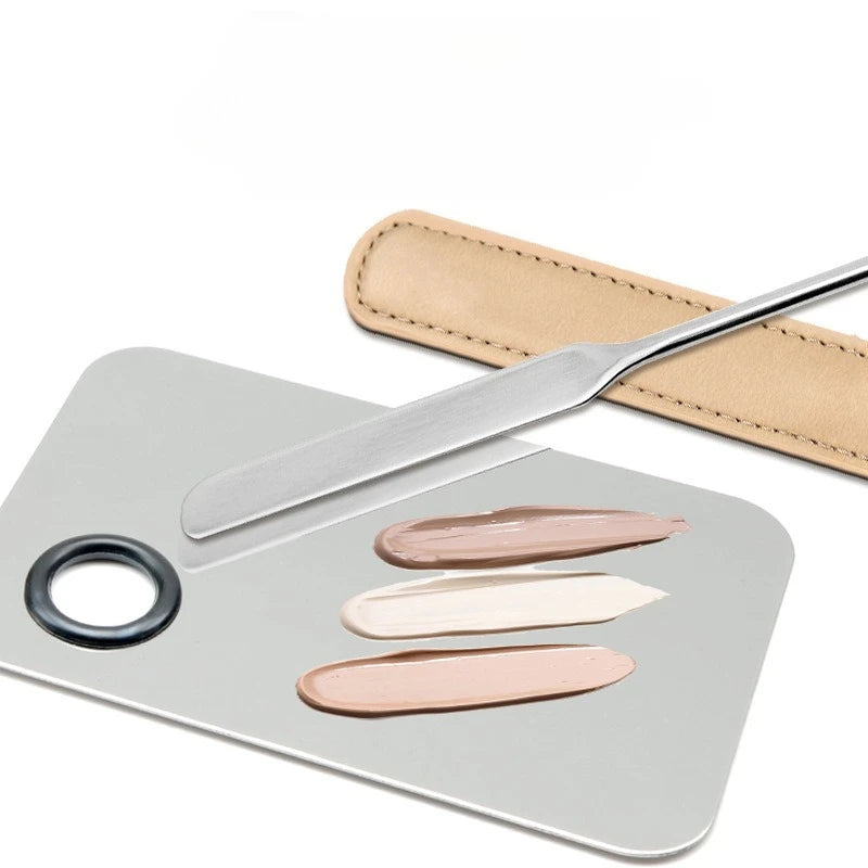 1Pcs Stainless Steel Dual Heads Makeup Toner Spatula Mixing Stick Foundation Cream Mixing Tool Cosmetic Make Up Accessories HIP