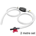 2M PVC Manual Fuel Transfer Pump for Diesel Siphon Pump with Hose for Fuel Oil Transfer Injector Suction Pipe Accessories HIP A