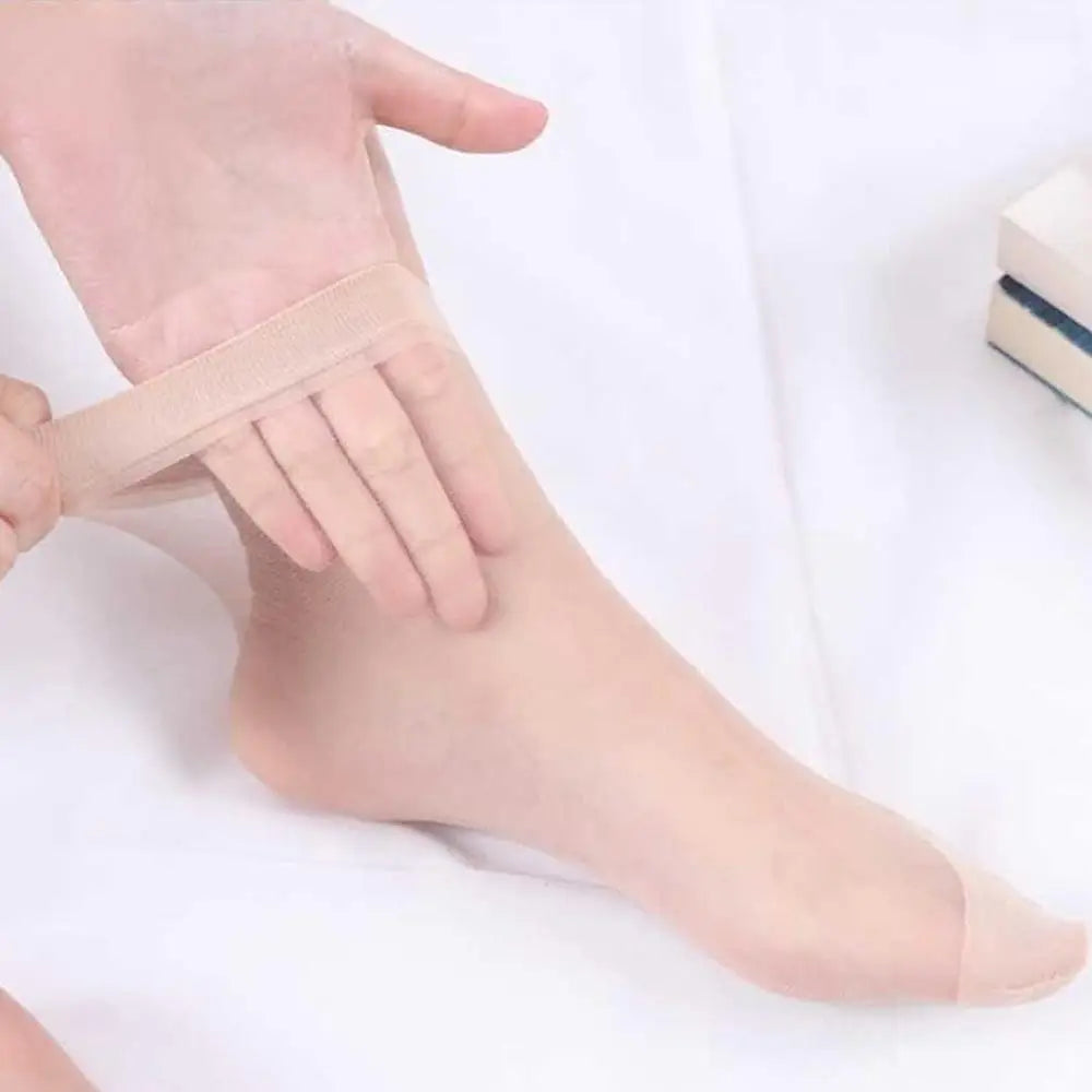 10 Pairs High Quality Women Velvet Socks Pack Female Summer Thin Silk Transparent Sexy Ankle Nylon Socks Set HIP