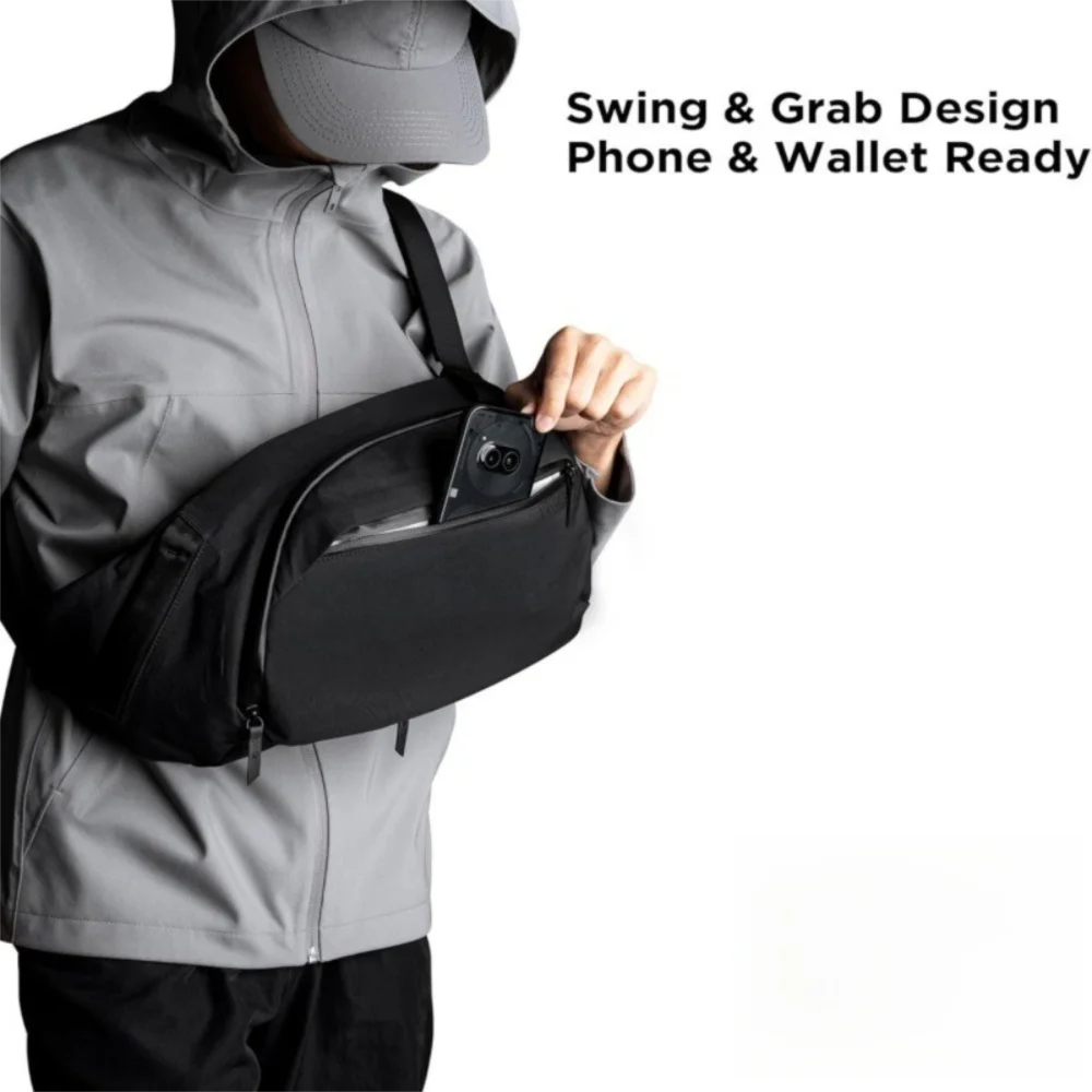 Sling Crossbody Bag with Water Bottle Pocket | Outdoor Sport Crossbody Sling Bag HIP