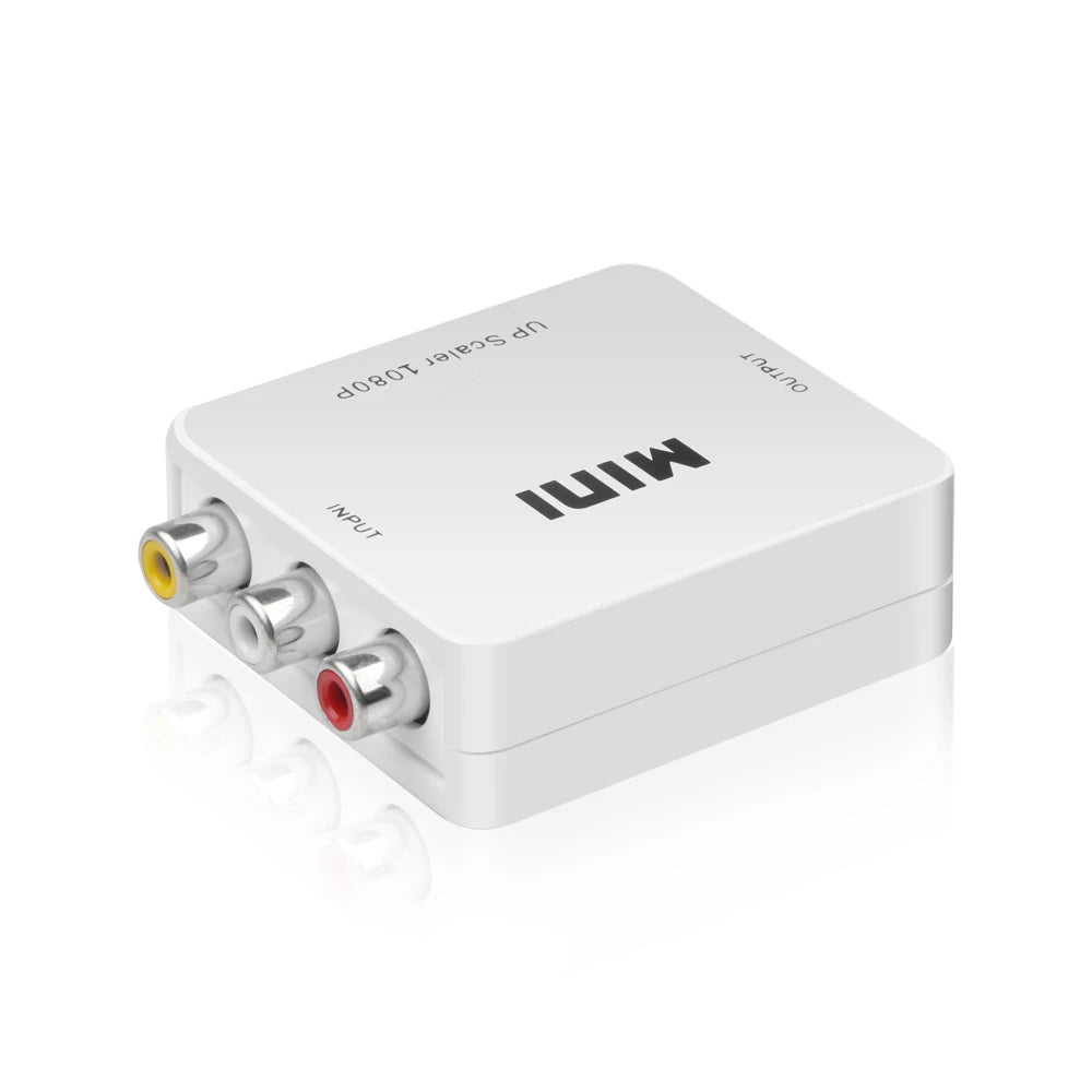 AV to HDMI Converter – RCA to HDMI Adapter 1080P 720P AV to HDMI Converter HIP White