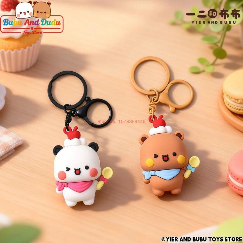Bubu & Dudu Panda Cartoon Keychain – Couple Gift Pendant Anime Keychain Pendant HIP