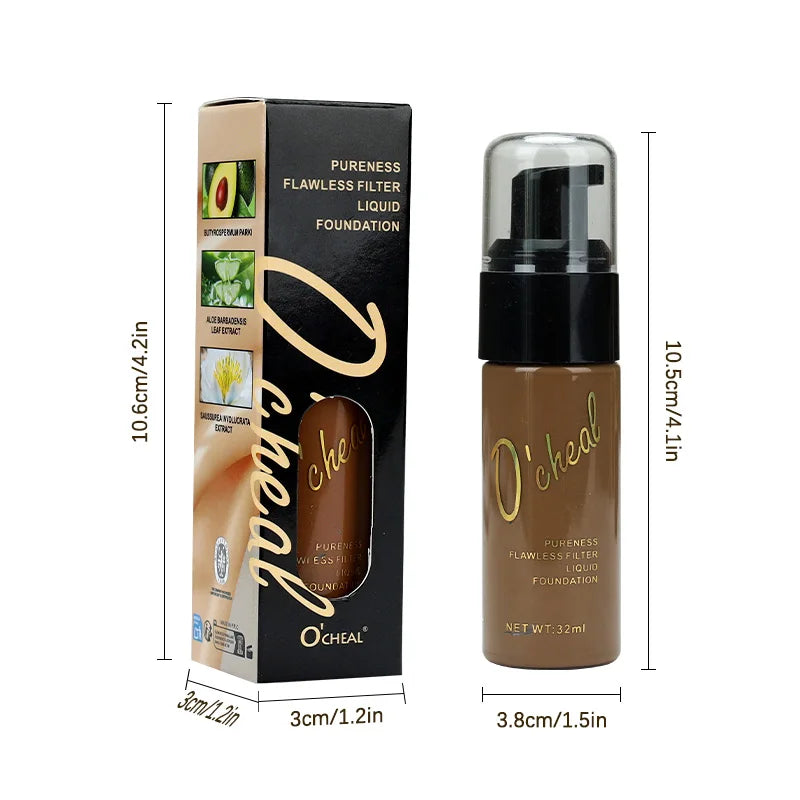 OCHEAL Full Coverage Liquid Foundation & Concealer BB Cream Liquid Foundation HIP