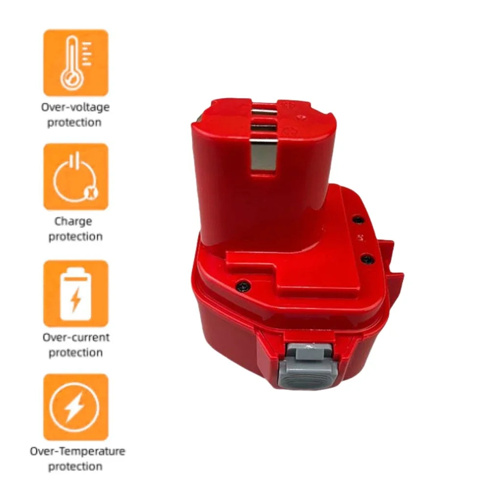 Makita 12V 4800mAh Ni-MH Replacement Power Tool Battery Pack Power Tool Battery HIP