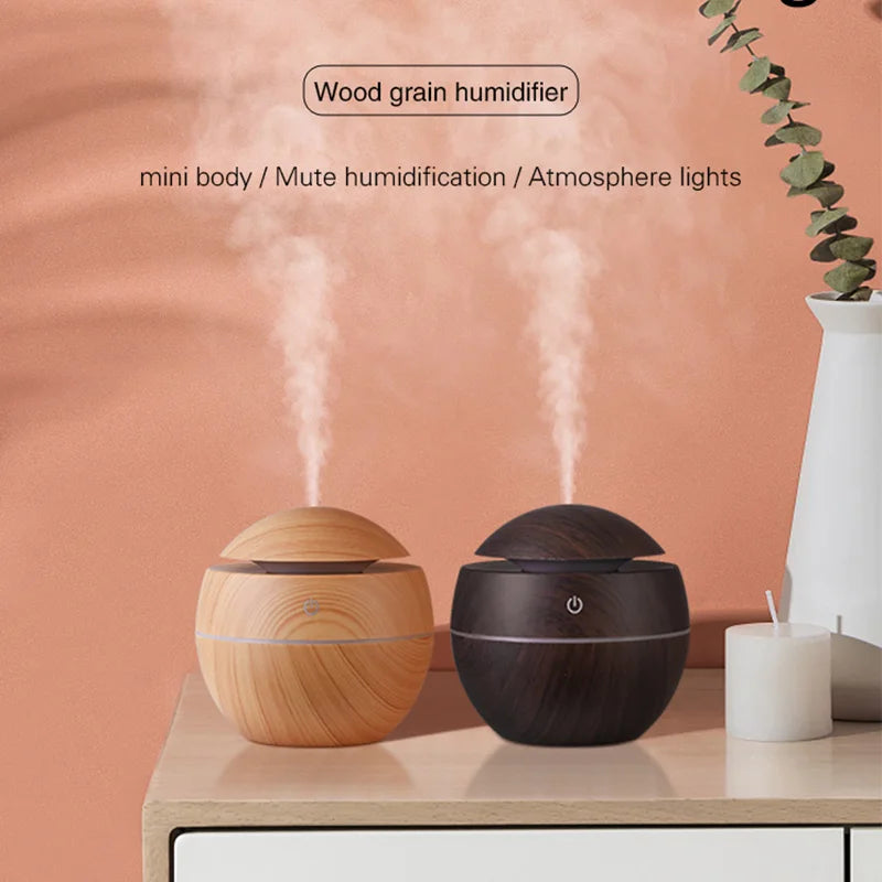 Wood Grain USB Ultrasonic Humidifier & Aroma Diffuser Ultrasonic Humidifier HIP