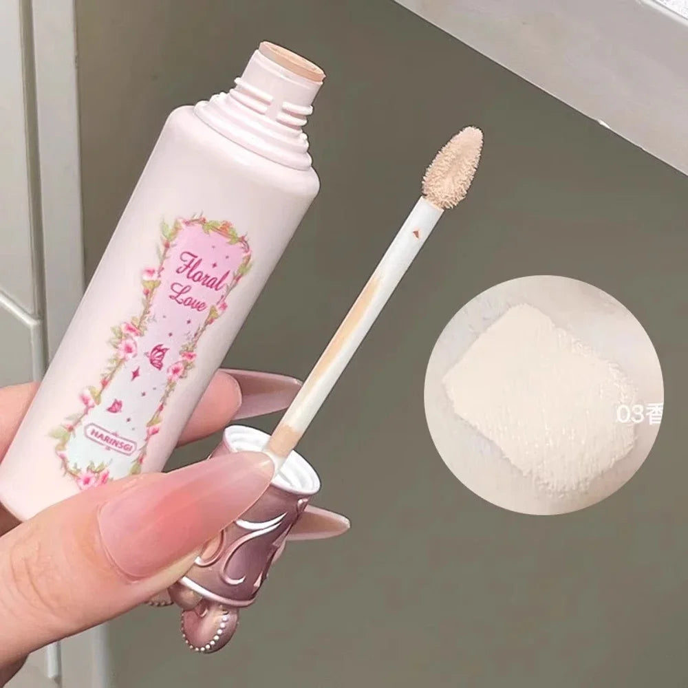 Pink Liquid Concealer Stick Moisturizing Waterproof Brightening Concealer Cream Lasting Cover Acne Spot Dark Circles Face Makeup HIP C