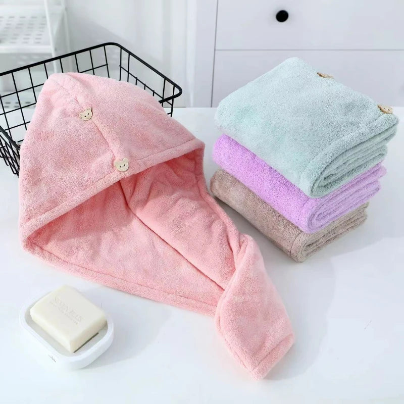 Microfiber Hair Towel Turban – Quick-Dry Shower Cap for Women Microfiber Hair Turban HIP