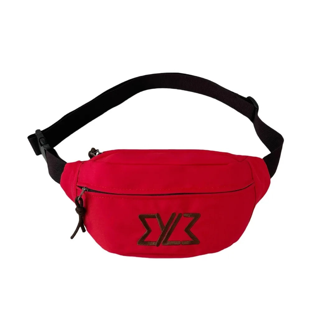 Large Nylon Chest Bag – Crossbody & Shoulder Bag Outdoor Crossbody Chest Bag HIP Red