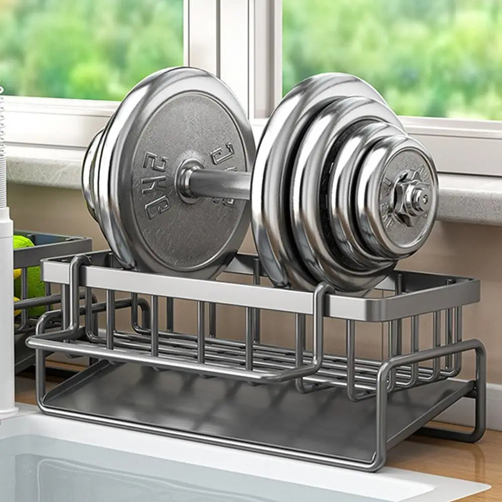 Kitchen Stainless Steel Sink Drain Rack Sponge Storage Faucet Holder Soap Drainer Towel Rack Shelf Organizer Kitchen Accessories HIP