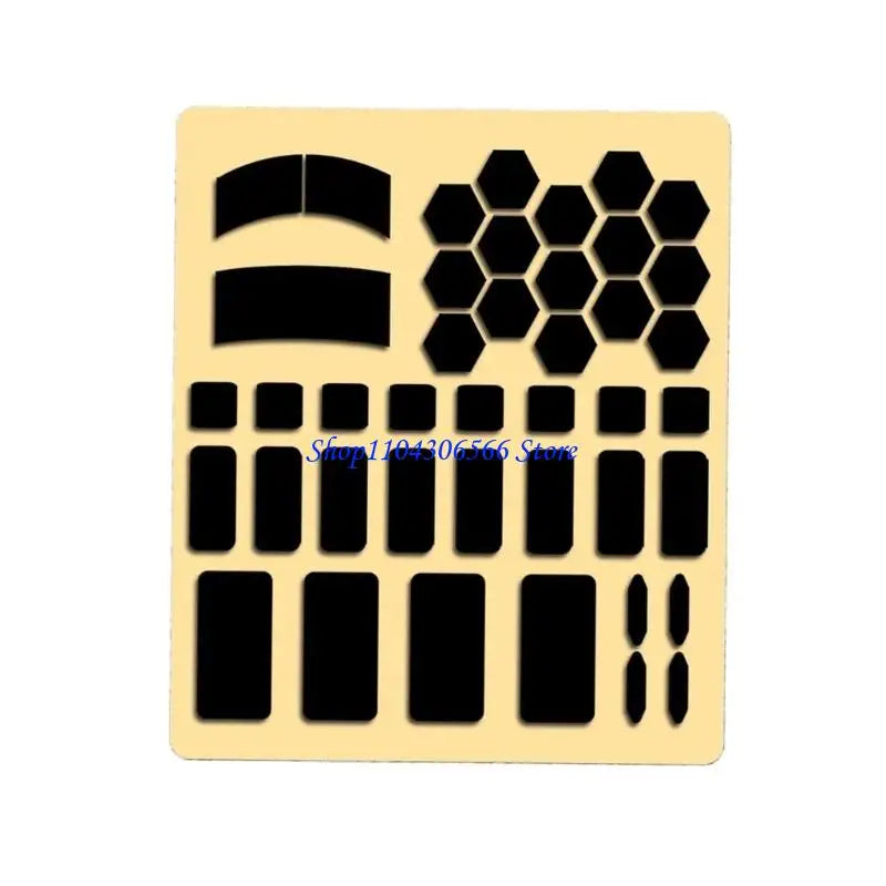 42-Piece Silicone Anti-Slip Grip Pads for Keyboard & Mouse Keyboard & Mouse Pads HIP